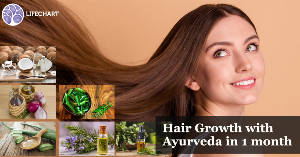 Hair Growth with Ayurveda in 1 month